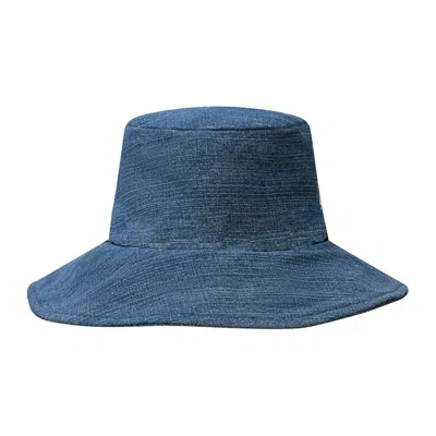 Deborah Lindquist Eco Lifestyle Women's Medium Blue Denim Bucket Hat