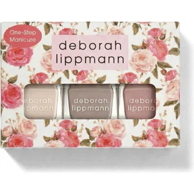Deborah Lippmann Pinky Swear 3-piece Nail Color Set In Transparent