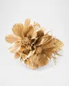 Deborah Rhodes Golden Cosmos Spray Napkin Ring In Gold