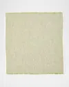 Deborah Rhodes Herringbone Fringe Napkins, Set Of 4 In Leaf