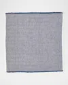 Deborah Rhodes Herringbone Fringe Napkins, Set Of 4 In Navy