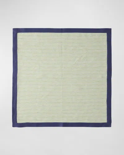 Deborah Rhodes Seersucker Border Napkins, Set Of 4