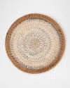 Deborah Rhodes Shaded Rattan Placemat, Set Of 4 In White