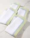 Deborah Rhodes Tailored Border Napkins, Set Of 4