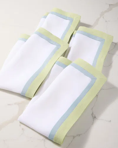 Deborah Rhodes Tailored Border Napkins, Set Of 4