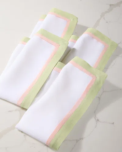 Deborah Rhodes Tailored Border Napkins, Set Of 4