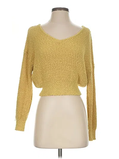 Pre-owned Début 3/4 Sleeve T-shirt In Yellow
