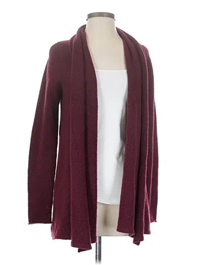 Pre-owned Début Cardigan Sweater In Burgundy