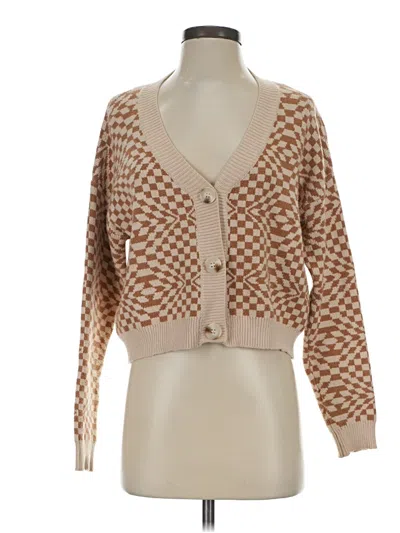 Pre-owned Début Cardigan Sweater In Tan