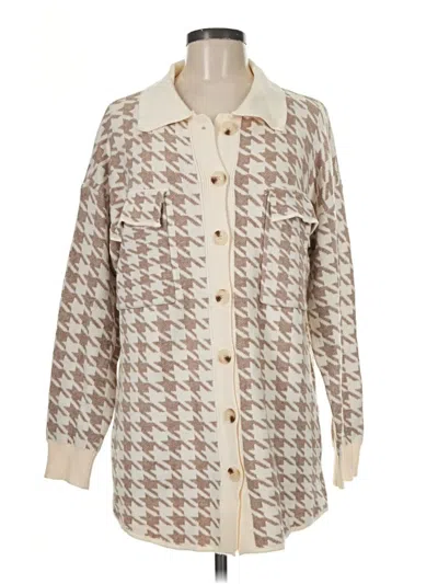 Pre-owned Début Cardigan Sweater In Tan