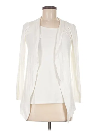 Pre-owned Début Cardigan Sweater In White