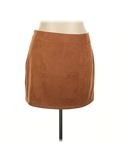 Pre-owned Début Casual Skirt In Brown