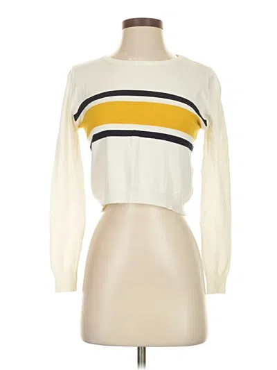 Pre-owned Début Long Sleeve Turtleneck In White