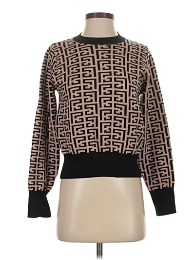 Pre-owned Début Pullover Sweater In Brown