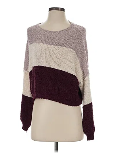 Pre-owned Début Pullover Sweater In Burgundy