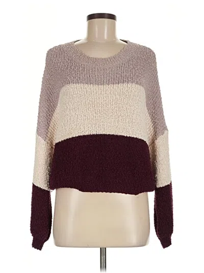 Pre-owned Début Pullover Sweater In Burgundy