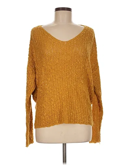 Pre-owned Début Pullover Sweater In Gold