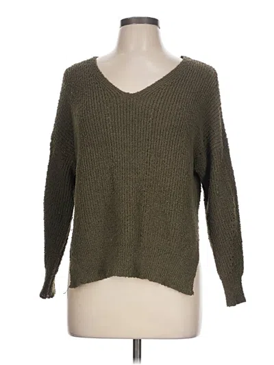 Pre-owned Début Pullover Sweater In Green