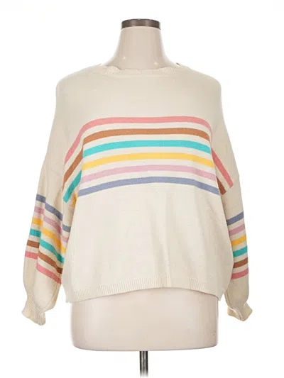 Pre-owned Début Pullover Sweater In White