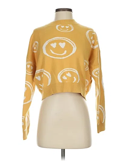 Pre-owned Début Pullover Sweater In Yellow