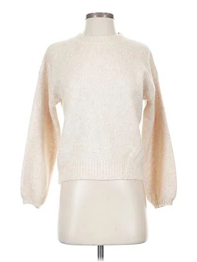 Pre-owned Début Turtleneck Sweater In White