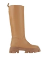 Debutto Donna Woman Boot Camel Size 10 Soft Leather In Beige