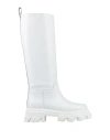 Debutto Donna Woman Boot White Size 6 Soft Leather In White