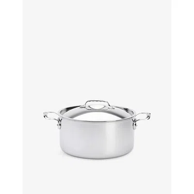 Debuyer Affinity Stainless-steel Casserole With Lid 28cm In Gray