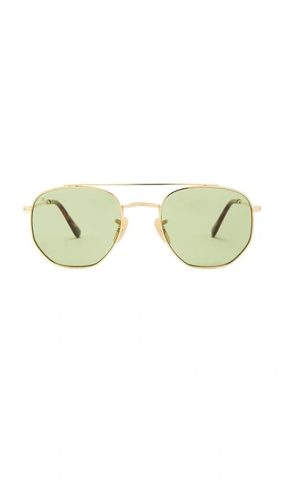 Decade Eyewear Jones Aviator Sunglasses In Metallic Gold