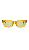 Decade Eyewear Milton Square Sunglasses In Orange