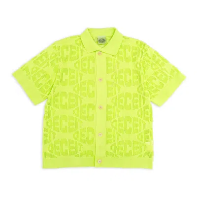 Deceit Shirt  Hard To Lime Flared In Yellow