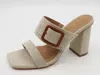 December Shoes Women's Nicole Heels In Natural Linen
