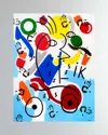 Dechamby Design Kiss Fine Art Print In Bleu