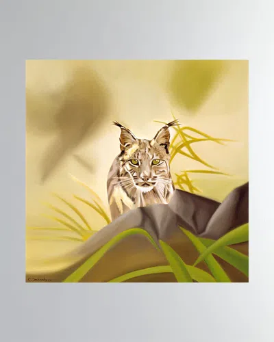 Dechamby Design Lynx Fine Art Print In Neutral