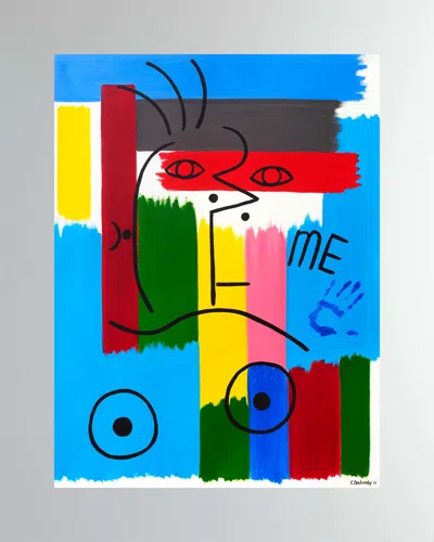 Dechamby Design Me Fine Art Print In Blue