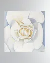 Dechamby Design Rose Blanche Fine Art Print In White