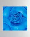 Dechamby Design Rose Bleu Fine Art Print In Blue