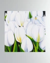Dechamby Design Tulipes Blanches Fine Art Print In White