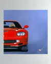 Dechamby Design Zone Rouge Ii Fine Art Print In Red