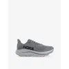 Deckers Hoka Mens Galactic Grey Asteroid Clifton 10 Mesh Low-top Trainers