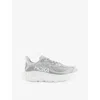 Deckers Hoka Womens Cosmic Grey Stardust F Clifton 10 Mesh Low-top Trainers