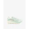 Deckers Hoka Womens Sea Glass Jadeite F Clifton 10 Mesh Trainers In Multi