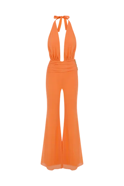 Declara Anthurum Jumpsuit In Orange