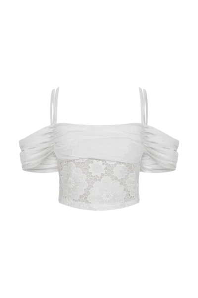 Declara Blanca Flor Top In White