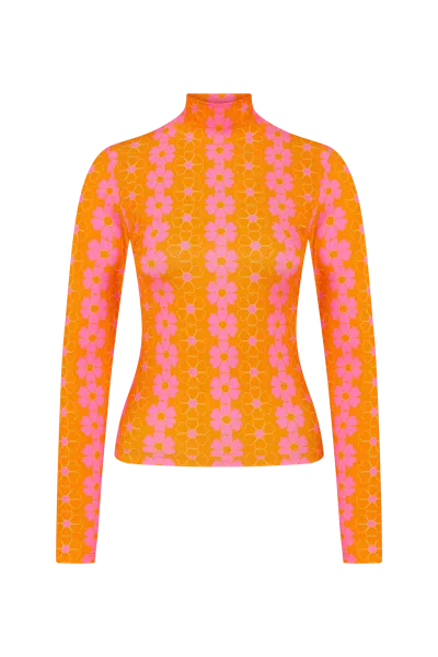 Declara Blooming Sunset Orange Top