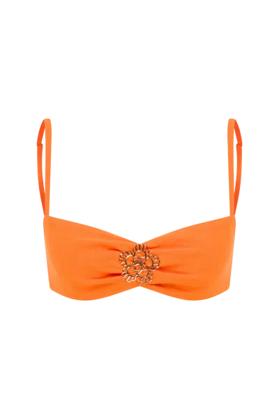 Declara Camellia Iconic Top In Orange