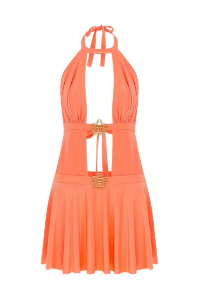 Declara Canna Lily Dress In Orange