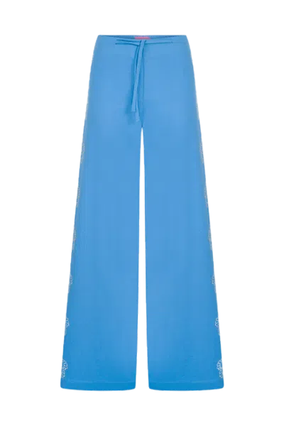 Declara Chrysanthemum Pant In Blue