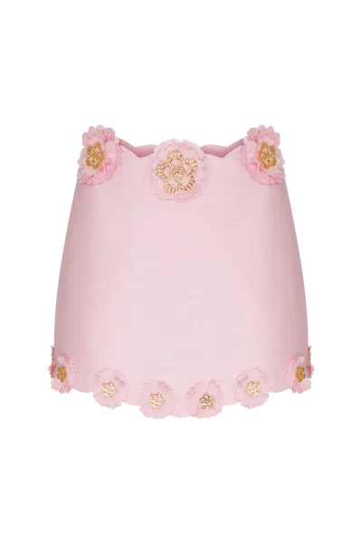 Declara Clover Iconic Skirt In Pink