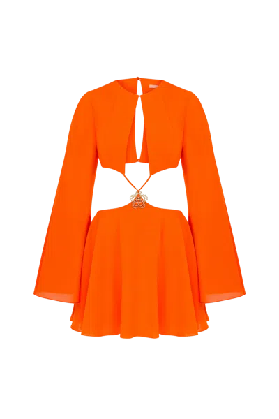 Declara Episcia Reptans Dress In Orange